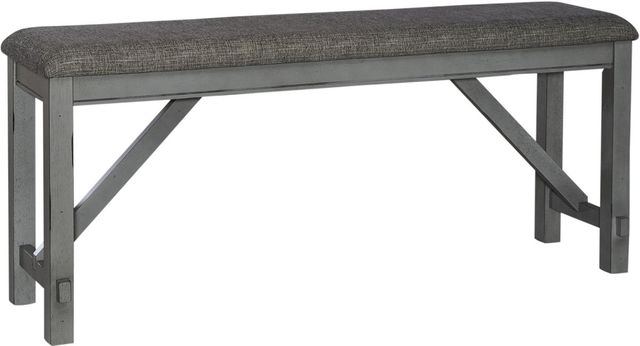 Liberty Furniture Newport Smokey Gray Counter Height Dining Bench-0