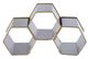 A & B Home Gray Geometric Iron Wine Holder-1