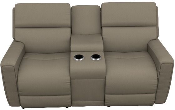 La-Z-Boy® Apollo Fossil Manual Reclining Loveseat with Console-1