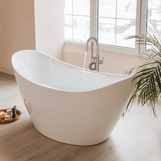 ZLINE Autograph Edition Emerald Bay Brushed Nickel Bath Tub Filler with Hand Shower-3