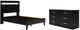 Signature Design by Ashley® Finch 2-Piece Black Full Panel Platform Bed Set-0
