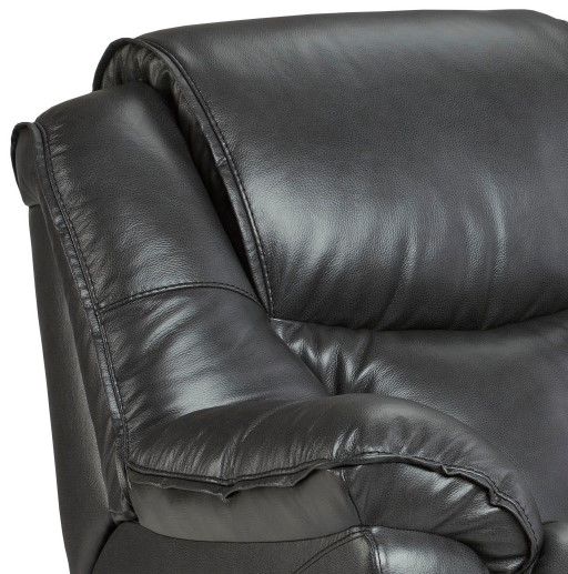 HomeStretch Stallion Gray Leather Manual Rocker Recliner-1