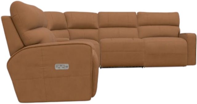 La-Z-Boy® Maddox 6-Piece Camel Power Reclining Sectional-1