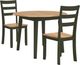 Signature Design by Ashley® Gesthaven 3-Piece Natural/Green Dining Table Set-0