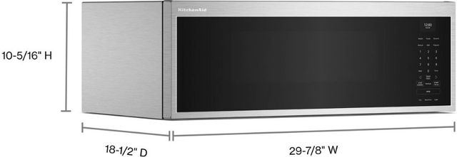 KitchenAid® 1.1 Cu. Ft. Fingerprint Resistant Stainless Steel Over The Range Microwave -8