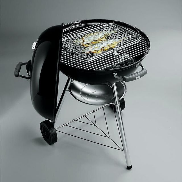Weber® 22" Black Portable Charcoal Grill-8