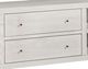 aspenhome® Latitude Brushed White 84'' Console with 2-Drawers-2