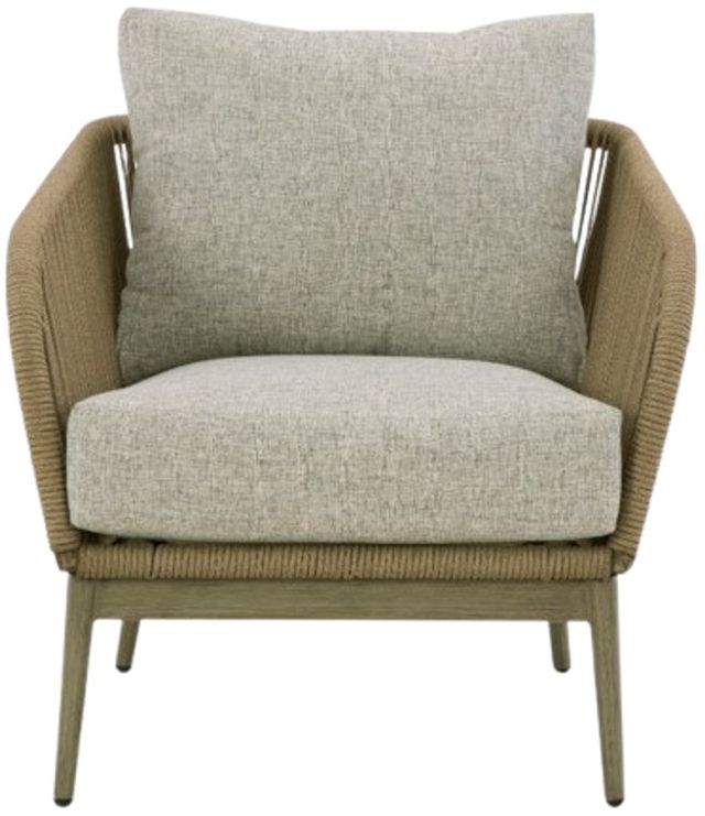 Signature Design by Ashley® Swiss Valley 2-Piece Beige Outdoor Aluminum/Fabric/Rope Lounge Chair-2