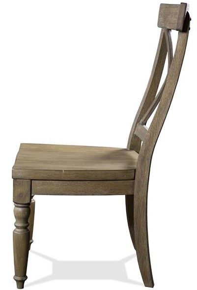 Riverside Furniture Sonora Snowy Desert X-Back Dining Side Chair-2