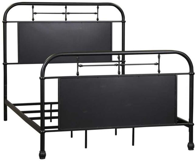 Liberty Furniture Vintage Black Full Youth Metal Rod Bed-0
