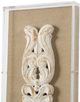 A & B Home Set of 2 Antique Washed White Wall Art Panels-3