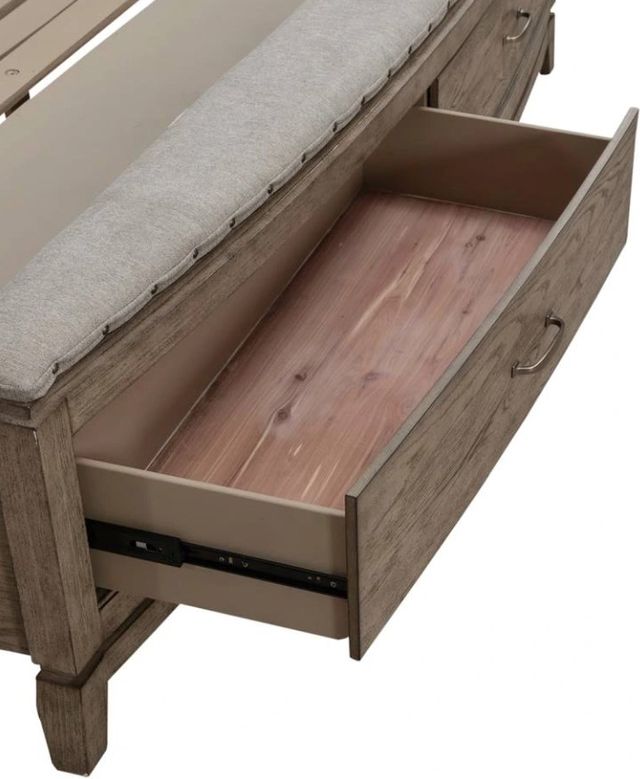 Liberty Furniture Avalon Burnished Beige King Upholstered Storage Panel Bed-6