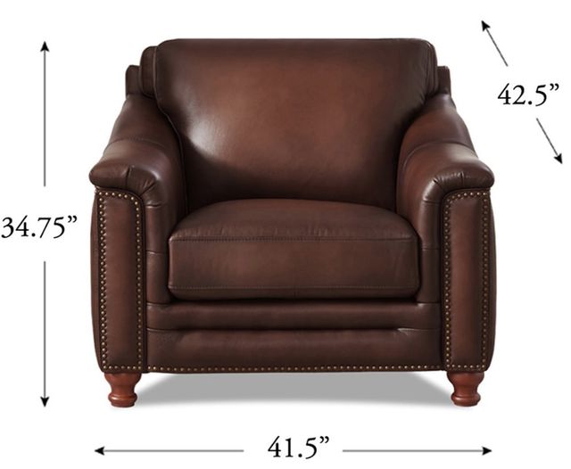 Hydeline® Belfast Caramel Brown Chair-1