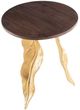 Steve Silver Co. Verna Walnut Accent Table with Gold Base-1