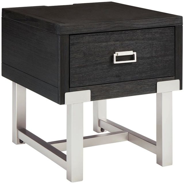 Signature Design by Ashley® Chisago 2-Piece Black Living Room Table Set-2
