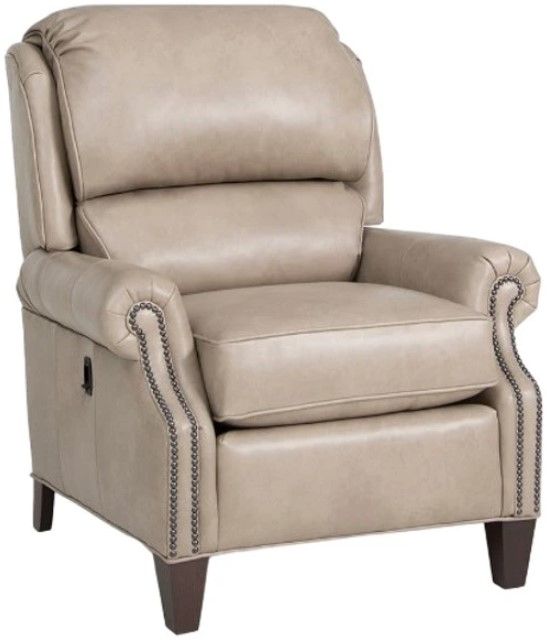 Smith Brothers Customizable 951 Leather Manual Reclining Tiltback Chair-0