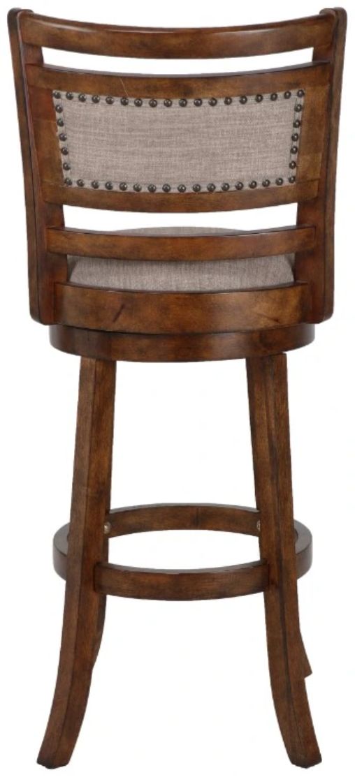 New Classic® Home Furnishings Aberdeen Brown Swivel Bar Stool-3