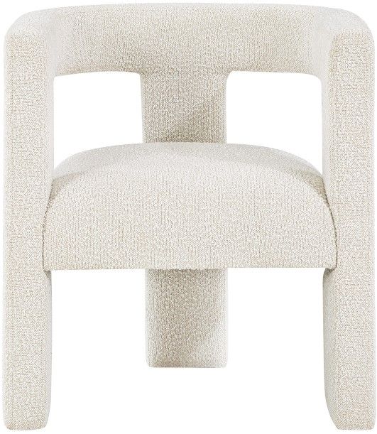 Coaster® Petra Boucle White Upholstered Accent Side Chair-1