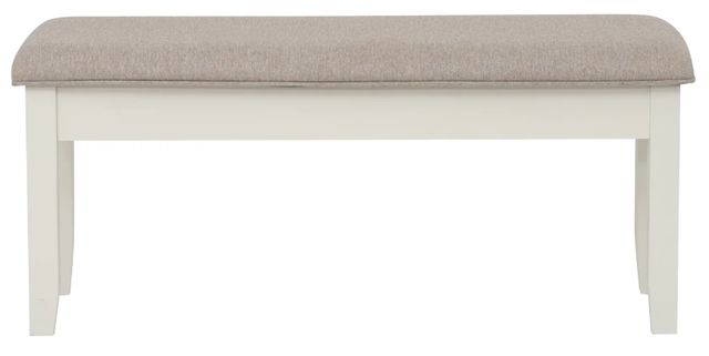 Powell® Jane Gray/Vanilla White Dining Bench-3