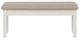 Powell® Jane Gray/Vanilla White Dining Bench-3