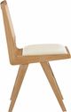 Meridian Furniture Abby Cream/Natural Dining Side Chair-2