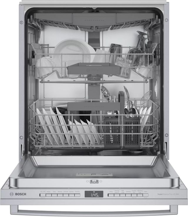 Bosch® 800 Series 24" Stainless Steel Top Control Built In Dishwasher-2
