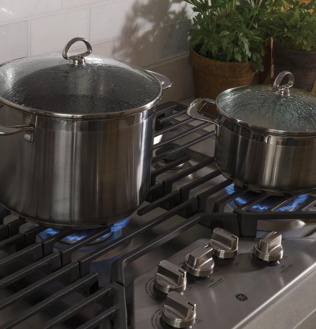 GE® 36" Stainless Steel Built-In Gas Cooktop-6