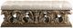 ACME Furniture Constantine Brown/Light Gold Leather Bench-3