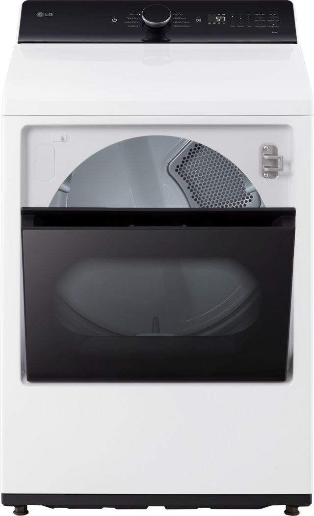 LG 7.3 Cu. Ft. Alpine White Electric Dryer-2