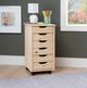 Linon Rudy Unfinished Rolling Storage Cart-1