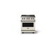 Viking® 5 Series 30" Pure White Pro Style Dual Fuel (NG) Range with Polished Chrome Trim-0