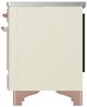 Ilve® Majestic III 40" Antique White Pro Style Induction Range with Triple Glass Door and Copper Trim-3