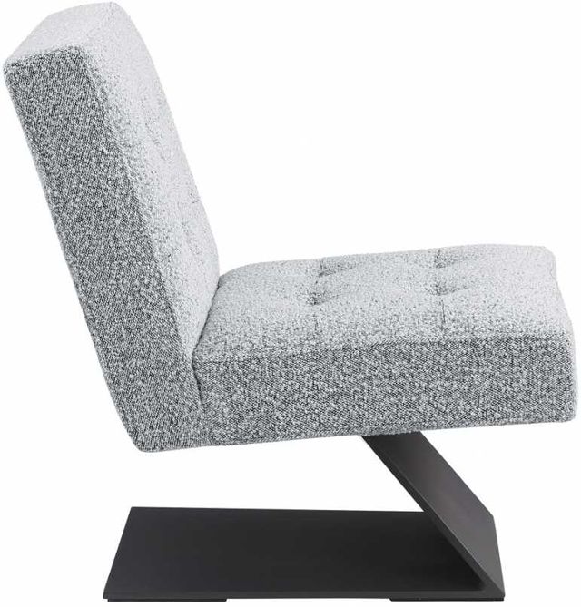 Meridian Furniture Zeal Gray/Matte Black Accent Chair-3