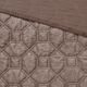 Olliix by Madison Park Harper 3 Piece Taupe King/California King Faux Velvet Reversible Coverlet Set-5