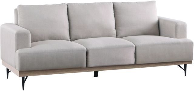 Coaster® Kester Beige Recessed Track Arm Sofa-0