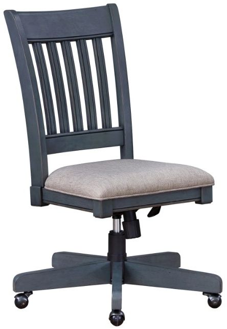 Legends Home Americana Corduroy Blue Office Chair-0