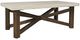 Jofran Inc. Sierrafina Beige Rectangular Coffee Table with Cortado Base-0