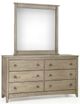 Night & Day Furniture™ Chesapeake Secrets 2 Cases Brushed Driftwood Dresser with Mirror-0