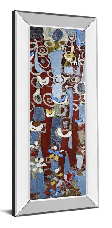 Classy Art Cut Paper Trees Il by Erin Mcgee Ferrell Mirrored Frame Wall Art-1