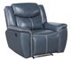 Coaster® Sloane 3-Piece Blue Upholstered Manual Reclining Living Room Set-3