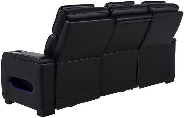 Coaster® Zuma Black Power Reclining Sofa with Power Headrest-3