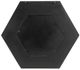 A & B Home Black Hexagon Wall Mirror-3