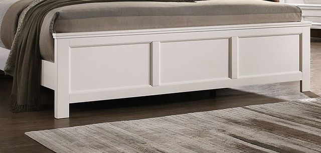 New Classic® Home Furnishings Andover White 88" Eastern King Panel Bed-1