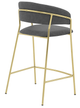 Armen Living Nara Gold/Gray 26" Counter Stool-1