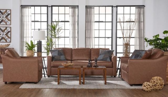 Hughes Furniture® 13400 Perle Hazelnut Chair-1