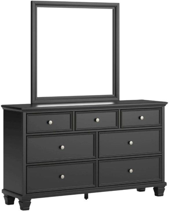 Signature Design by Ashley® Lanolee Black Dresser and Mirror-0