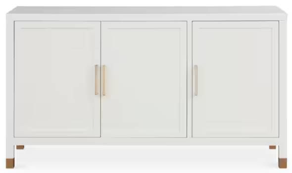 Bassett® Furniture Tidewater Hampton White 3-Door Credenza-1