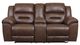 Signature Design by Ashley® Stoneland Chocolate Double Manual Reclining Loveseat with Console-1