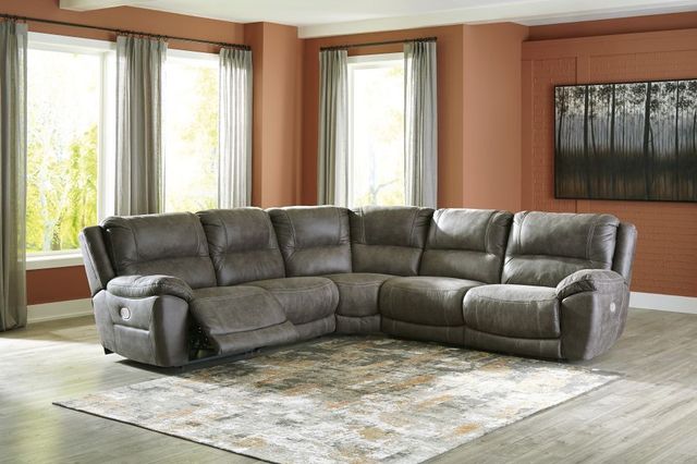 Signature Design by Ashley® Cranedall 5-Piece Quarry Power Reclining Sectional-2