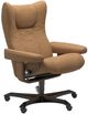 Stressless® by Ekornes® Customizable Wing Medium Home Office Chair-0